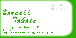 marcell takats business card